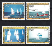 Mauritanie 1984 Bateaux Voiliers (89) Yvert N° PA 224 à 227 Oblitérés Used - Mauritanie (1960-...)