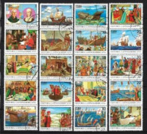 Cuba 1992 Bateaux Voiliers (93) Yvert N° 3252 à 3271 Oblitérés Used - Used Stamps