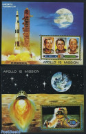 Umm Al-Quwain 1972 Apollo 15 2 S/s, Mint NH, Transport - Space Exploration - Umm Al-Qaiwain