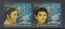 2006 El Salvador Elections Democracy Complete Set Of 2 MNH - El Salvador