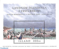 Iceland 2000 Stamp Day S/s, Mint NH, Transport - Stamp Day - Ships And Boats - Ongebruikt