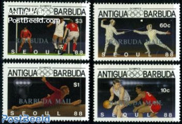 Barbuda 1987 Olympic Games 4v, Mint NH, Sport - Olympic Games - Barbuda (...-1981)