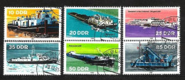 Allemagne De L'est 1981 Bateaux (103) Yvert N° 2306 à 2311 Oblitérés Used - Used Stamps