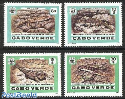 Cape Verde 1986 WWF 4v, Mint NH, Nature - Reptiles - World Wildlife Fund (WWF) - Kaapverdische Eilanden