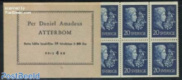 Sweden 1955 Per Daniel Amadeus Atterbom Booklet, Mint NH, Stamp Booklets - Art - Authors - Unused Stamps