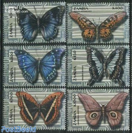 Zambia 2000 Butterflies 6v, Mint NH, Nature - Butterflies - Zambia (1965-...)