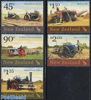 New Zealand 2004 Farm Tools 5v, Mint NH, Nature - Various - Dogs - Agriculture - Nuevos