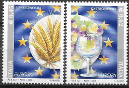 2005  Italien  Mi. 3031-2**MNH   Europa: Gastronomie - 2001-10: Neufs