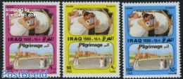 Iraq 1988 Saddam Husein Pilgrimage 3v, Mint NH, History - Politicians - Iraq
