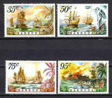 Barbuda 1975 Bateaux Voiliers (109) Yvert N° 213 à 216 Neuf ** MNH - Barbados (1966-...)