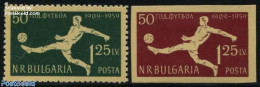 Bulgaria 1959 Football Games 2v (1v Imperforated), Mint NH, Sport - Football - Nuovi
