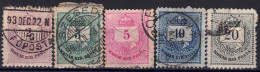 YT 13D à 17D - Used Stamps