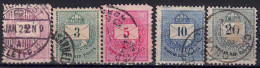 YT 13D à 17D - Used Stamps