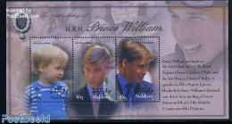 Maldives 2003 Prince William 3v M/s, Mint NH, History - Kings & Queens (Royalty) - Familias Reales