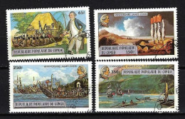 Congo 1978 Bateaux (112) Yvert N° 534 à 537 Oblitérés Used - Gebraucht