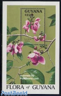 Guyana 1990 Lecythis Ollaria S/s, Mint NH, Nature - Flowers & Plants - Guyana (1966-...)
