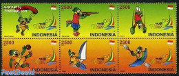 Indonesia 2012 National Sport Week 6v [++], Mint NH, Sport - Kayaks & Rowing - Parachuting - Sailing - Shooting Sports.. - Canottaggio