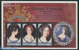 Antigua & Barbuda 2001 Queen Victoria 4v M/s, Mint NH, History - Kings & Queens (Royalty) - Familias Reales