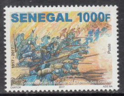 2017 Senegal WWI Chemin Des Dames Military History Complete Set Of 1 MNH - Senegal (1960-...)