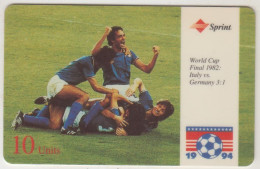 USA - WC82 Final Italy Vs Germany , Sprint Prepaid Card 10 U, Tirage 20.000, Used - Other & Unclassified