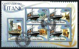 Guinée Bissau 2012 Bateaux Titanic (118) Yvert N° 4141 à 4145 Oblitérés Used - Guinea-Bissau