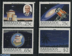 Barbados 1988 Observatory 4v, Mint NH, Science - Astronomy - Astrology