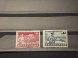 BULGARIA - 1953 GIORNATA DELL'ARMATA  2 VALORI - NUOVO(+) - Unused Stamps