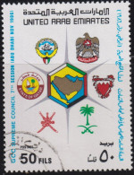 1986 Ver. Arab. Emirate ° Mi:AE 207, Sn:AE 222, Yt:AE 198, Sg:AE 207, GCC Supreme Council - Verenigde Arabische Emiraten