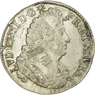 France, Louis XIV, 1/4 Ecu, 1/4 Écu Aux Palmes, 1693, Rouen, Argent, TTB - 1643-1715 Lodewijk XIV De Zonnekoning