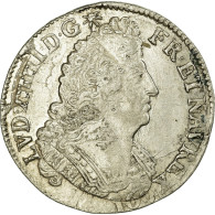 France, Louis XIV, 1/4 Ecu, 1/4 Écu Aux Palmes, 1693, Rouen, Argent, TTB - 1643-1715 Luis XIV El Rey Sol