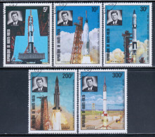 Upper-Volta 1973 Mi# 461-465 Used - Pres. Kennedy / Space - Afrika