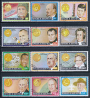 Upper-Volta 1973 Mi# 483-494 Used - Famous Men And Their Zodiac Signs / Space - Afrika