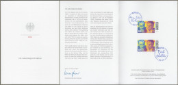 Bund: Minister Card - Ministerkarte Typ VII , Mi-Nr. 3814 ESST: " 125. Geburtstag Erich Kästner " - Covers & Documents