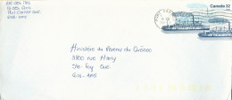 Entier Postal Canada - Vapeur à Roue Arrière Bonnington 32c Oblitéré - 1953-.... Reinado De Elizabeth II