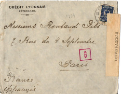 RUSSIE LETTRE OBLITEREE PETROGRAD 24 2 1916 POUR PARIS  CENSURE - Cartas & Documentos