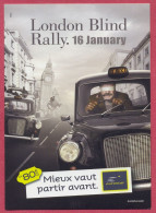 Eurostar London Blind Rally, Taxi, Publicité Pub (+/-2006) Cpc - Taxi & Fiacre