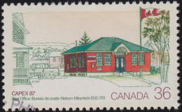 1987 Kanada ° Mi:CA 1044, Sn:CA 1125Ac, Yt:CA 1006, Capex '87, Nelson-Miramichi Post Office - Gebraucht