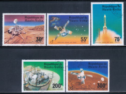 Upper Volta 1976 Mi# 632-636 Used - Viking Mars Project / Space - Afrique