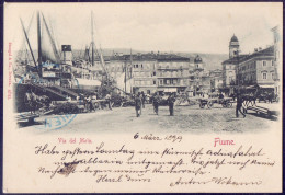 CROATIA - HRVATSKA - FIUME  RIJEKA - VIA DEL MOL - WOOD STORAGE - Stengel 4741 - 1899 - Croatia