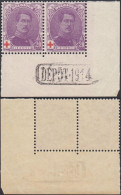 Belgique 1914 - Timbres Neufs. COB Nr.: 131. CDF Avec Dépôt "1914". Un Paire............. EB)  AR-02208 - 1914-1915 Cruz Roja