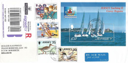 Jersey 2007 Scouting Baden Powell Tern Redshank Bird Yachting Gorey Regatta MS Registered Cover - Jersey