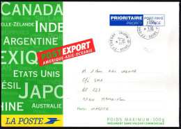 PàP Postexport Amérique Asie Océanie 100 G De Chessy 77 21 07 1997 Pour Mayotte Cachet Pamandzi Au Verso 26 07 1997 - PAP: Sonstige (1995-...)
