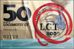 HUNGARY - 2021 - S/S MNH ** - Rock Classic - Locomotive GT (Black Serial Number) - Nuevos