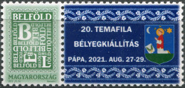 HUNGARY - 2021 - STAMP MNH ** - TEMAFILA Stamps Exhibition - Neufs