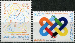 HUNGARY - 2023 - SET OF 2 STAMPS MNH ** - Peace - Humanity's Highest Value - Unused Stamps