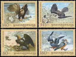 HUNGARY - 2012 - SET OF 4 STAMPS MNH ** - Protected Birds Of Prey - Unused Stamps