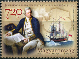 HUNGARY 2023 STAMP MNH ** - 250th Anniv.of J.Cook Crossing The Antarctic Circle - Ongebruikt