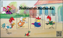HUNGARY - 2021 - SOUVENIR SHEET MNH ** - Hungarian Cartoons: Kukori And Kotkoda - Unused Stamps