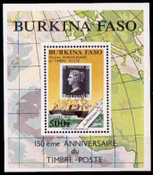 (01) Burkina Faso  1990 / Stamp Jubilee Sjeet  Bf / Bloc Timbre Sur Timbre / Marke Auf Marke ** / Mnh  Michel BL 132 - Burkina Faso (1984-...)