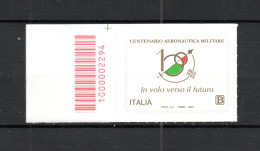 ITALIA :   Centenario Aeronautica Militare  - 1 Val. C/Barre N° 2294  MNH**  Del  23/03/2023 - Códigos De Barras